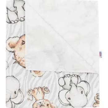 Dětské zboží NEW BABY Flanelová nepropustná podložka 57 x 47 cm Zoo