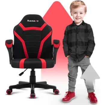 Herní příslušenství Červeně černé moderní herní křeslo pro děti