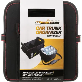 Organizér do auta 4CARS Organizér do zavazadlového prostoru s termotaškou 42x31x33 cm