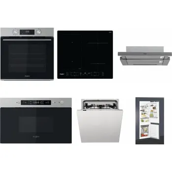 Set domácích spotřebičů WHIRLPOOL OMK58CU1SX + WHIRLPOOL WL B8160 NE + WHIRLPOOL AKR 749/1 IX + WHIRLPOOL MBNA910X + WHIRLPOOL WIC 3C33 PFE + WHIRLPOOL ART 65031