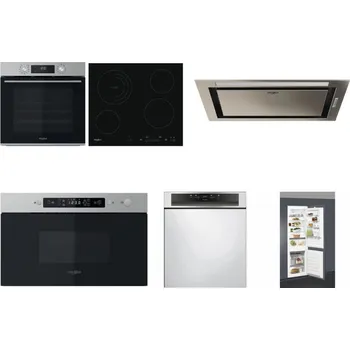 Set domácích spotřebičů WHIRLPOOL OMK58CU1SX + WHIRLPOOL AKT 8900 BA + WHIRLPOOL WCT3 64 FLB X + WHIRLPOOL MBNA910X + WHIRLPOOL WBC 3C34 PF X + WHIRLPOOL ART 66112