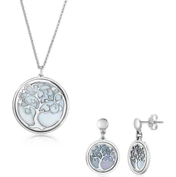 Souprava šperků SOFIA set "Perleťový strom života" AMCLF3901-45+AMORF3904