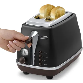 Topinkovač De'Longhi Icona Vintage CTOV 2103.BK - možnosti opékání