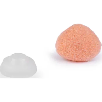 Čumák sametový s pojistkou 10x12 mm, barva 2 lososová světlá