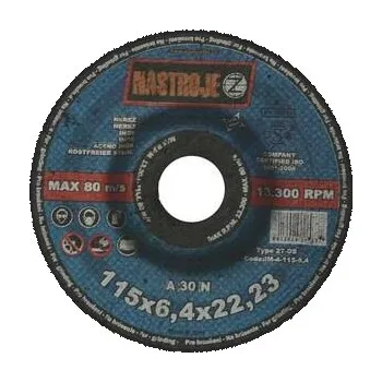 Brusný kotouč NÁSTROJE CZ Kotouč brusný 115x6,4x22 na nerez A30N - certifikát OSA - IM-4-115-6,4