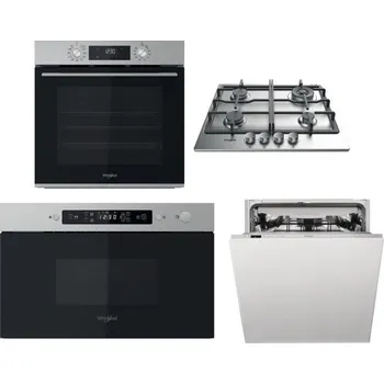 Set domácích spotřebičů WHIRLPOOL OMK58CU1SX + WHIRLPOOL TKRL 661 IX EU + WHIRLPOOL MBNA910X + WHIRLPOOL WIC 3C33 PFE