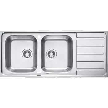 Nerezový dřez Alveus Line Maxim - Dřez 117x51 cm, s ovládáním odtoku, nerez 1092001