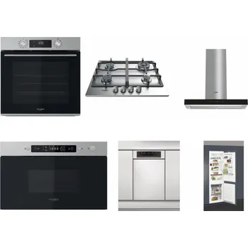Set domácích spotřebičů WHIRLPOOL OMK58CU1SX + WHIRLPOOL TKRL 661 IX EU + WHIRLPOOL WHBS 62F LT K + WHIRLPOOL MBNA910X + WHIRLPOOL WSBO 3O34 PF X + WHIRLPOOL ART 66112