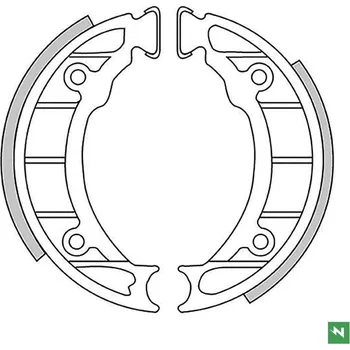 Brzdová čelist NEWFREN brzdové čelisti - pakny PIAGGIO zip 50 92-93, FREE 50 (104X20mm) (NEWFREN brzdové čelisti - pakny PIAGGIO zip 50 92-93, FREE 50 (104X20mm))