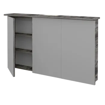 Koupelnový nábytek Dřevojas Třídveřová galerka SANI GA3O 120 - D10 Borovice Jackson