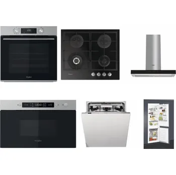Set domácích spotřebičů WHIRLPOOL OMK58CU1SX + WHIRLPOOL GOFL 629/NB + WHIRLPOOL WHBS 62F LT K + WHIRLPOOL MBNA910X + WHIRLPOOL WIO 3T133 PLE + WHIRLPOOL ART 65031