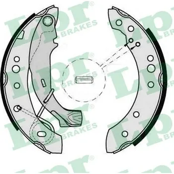 Brzdová čelist LPR Sada brzdových čelistí 08150