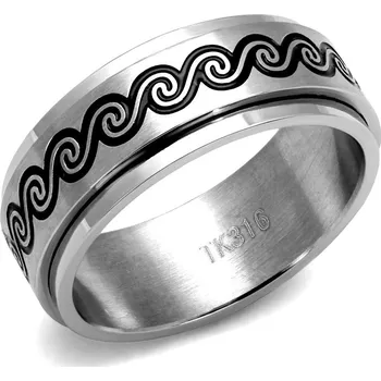 Prsten Šperky4U Pánský ocelový prsten TRIBAL - velikost 58 - OPR1941-58