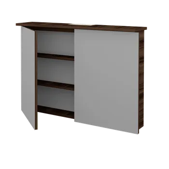 Koupelnový nábytek Dřevojas Dvoudveřová galerka SANI GA2O 100 - D06 Ořech