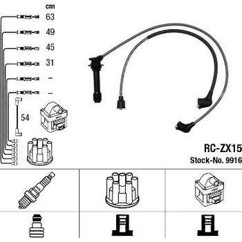 Zapalovací kabel NGK Sada kabelů pro zapalování 9916
