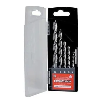 Vrták NÁSTROJE CZ Sada vrtáků 5-dílná 4,00-10,00mm DR338RCZ50HSS do dřeva - SVDR338RCZ50HSS-5P