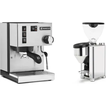 Kávovar Rancilio Silvia E + Rocket Espresso GIANNINO, chrome/black