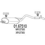 MTS Zadní tlumič výfuku 0167510