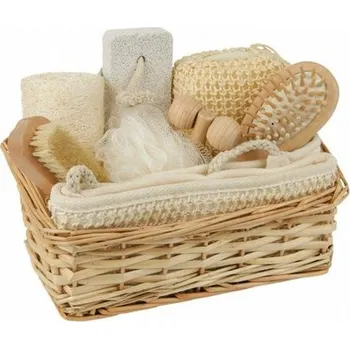 Croll & Denecke Dárková sada Wellness v proutěném koši, přírodní