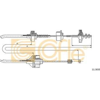 Spojkové lanko COFLE Tažné lanko, ovládání spojky 113035