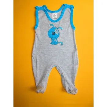 Dupačky s aplikací Barva: šedá + tyrkysová, Velikost: 56