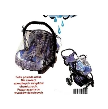 Pláštěnka na autosedačku univerzální - KLASIK průhledná s černou