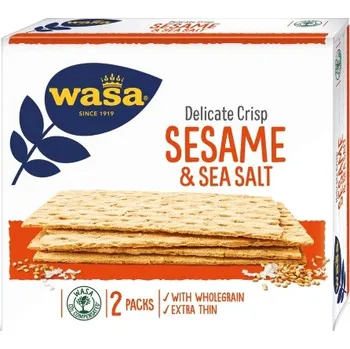 Trvanlivě pečivo Wasa Delicate Crisp sesame & sea salt - sezam