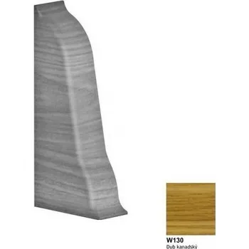 Podlahová lišta koncovka levá SLK50 kanadský dub