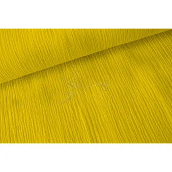 Dvojitá gázovina - mušelín - žlutá