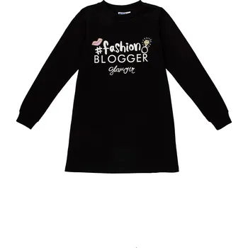 Dívčí oblečení Dívčí šaty - Winkiki WJG 92588, černá Barva: Černá, Velikost: 140