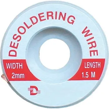 elektrický kabel Licna pro odsávání cínové pájky 2mm, délka 1,5 m