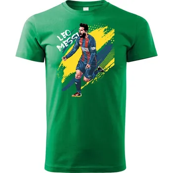 Chlapecké tričko Dětské tričko Lionel Messi, Barva Zelená, Velikost 158 cm/12 roků, Canvas Dětské tričko Bezvatriko.cz 1877