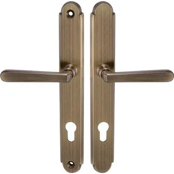 Dveřní kování NI - ALT WIEN PZ otvor pro vložku, 90 mm, klika/klika OGR - Bronz česaný lesklý