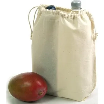 Plátěný sáček (28x32x10cm) se stahovacími šnůrkami natural