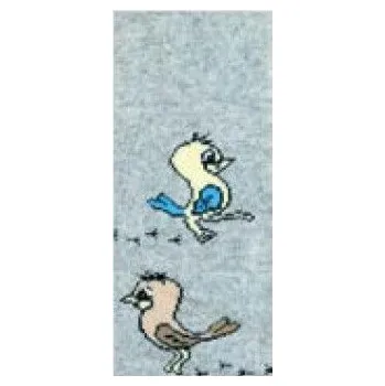 Dětské froté punčocháče NOVIA ptáček - 6 barev 128-134 růžová