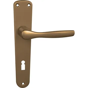 Dveřní kování BA - LUXOR - B BB otvor pro klíč, klika/klika, 90 mm F4 - Bronz elox