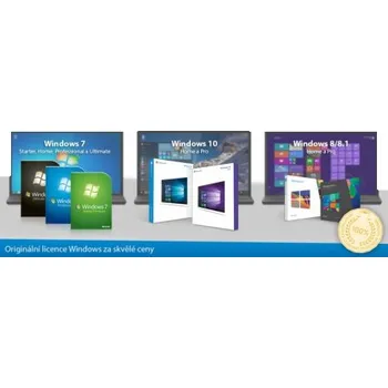 Operační systém Microsoft Windows 10 Home CZ 32bit / 64bit, Software Certifikát pravosti MICROSOFT