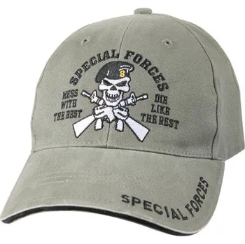 Kšiltovka Kšiltovka Special Forces Vintage zelená univerzální
