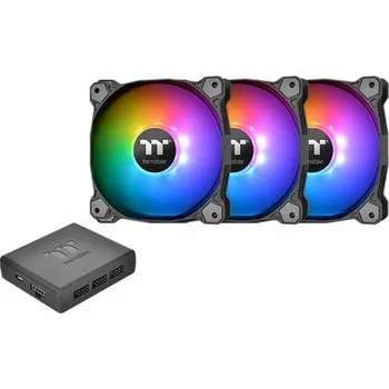 PC ventilátor Thermaltake Pure Plus 14 RGB 3-balení ventilátoru + Hub (CL-F064-PL14SW-A)