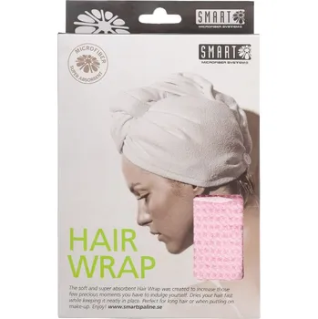 Smart SPA Vlasový Turban Waffle Růžový