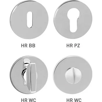 Dveřní kování TI - ROZETA - R 5S rozety WC OC - ​​Chrom lesklý (03)