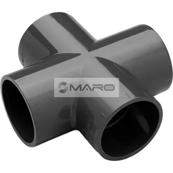 rozdělovač topení Plimat Kříž PVC-U lepení 32 mm, 51116032