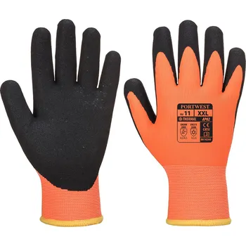 Pracovní rukavice PORTWEST Zimní rukavice Thermo Pro Ultra Velikost: M, Barva: oranžová-černá