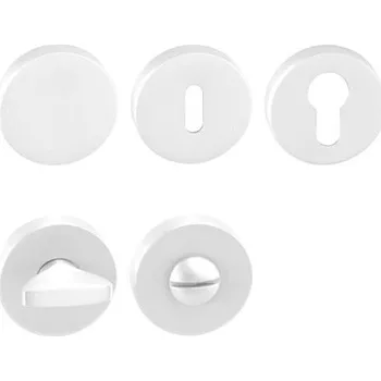 Dveřní kování TI - ROZETA - R rozety BB WS - Bílá matná (152)