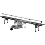 Viega Žlab podlahový do prostoru 4965.10 Advantix Vario, boční odpad 40/50 mm, včetně roštu 300-1200 mm, nerez/mat, 686277+686284