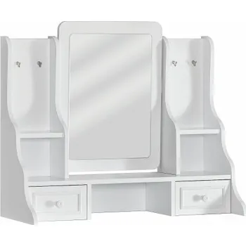 Zrcadlo Nástavec ke komodě Luxor - bílá
