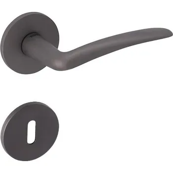 Dveřní kování TI - NOEMI - R 228 5S klika/klika, bez spodní rozety T - Titan (141)