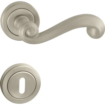 Dveřní kování TI - CARLA - R 738 rozety BB, klika/klika NP - Nikl perla (142)