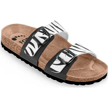 Dámská zdravotní obuv Obuv zdravotní FORcare 203066 bílá potisk zebra Velikost: 45