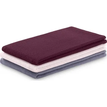 Sada kuchyňských ručníků Letty Waffle - 3 ks fialová